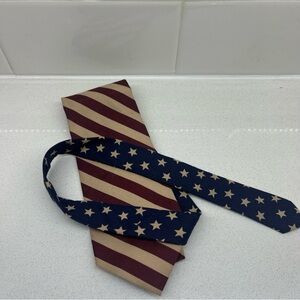 Elegant Striped and Starred Tie Set